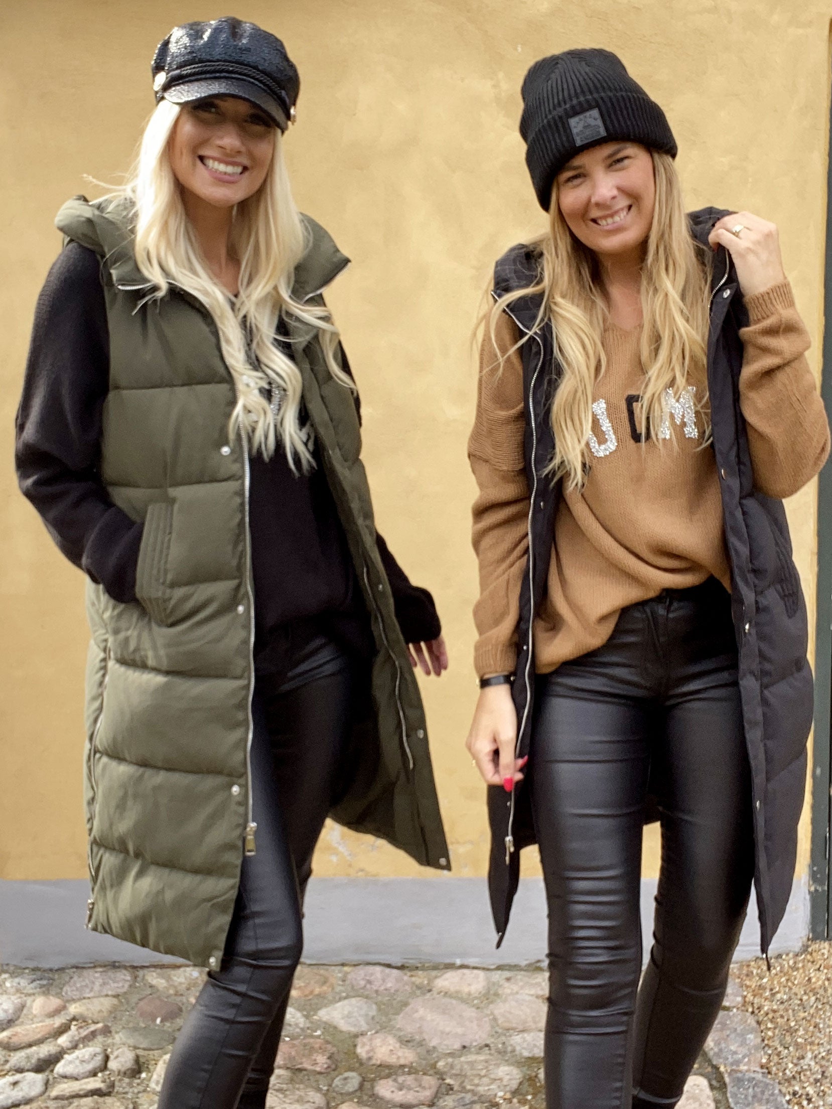 Xenia - Lang dynevest med hætte